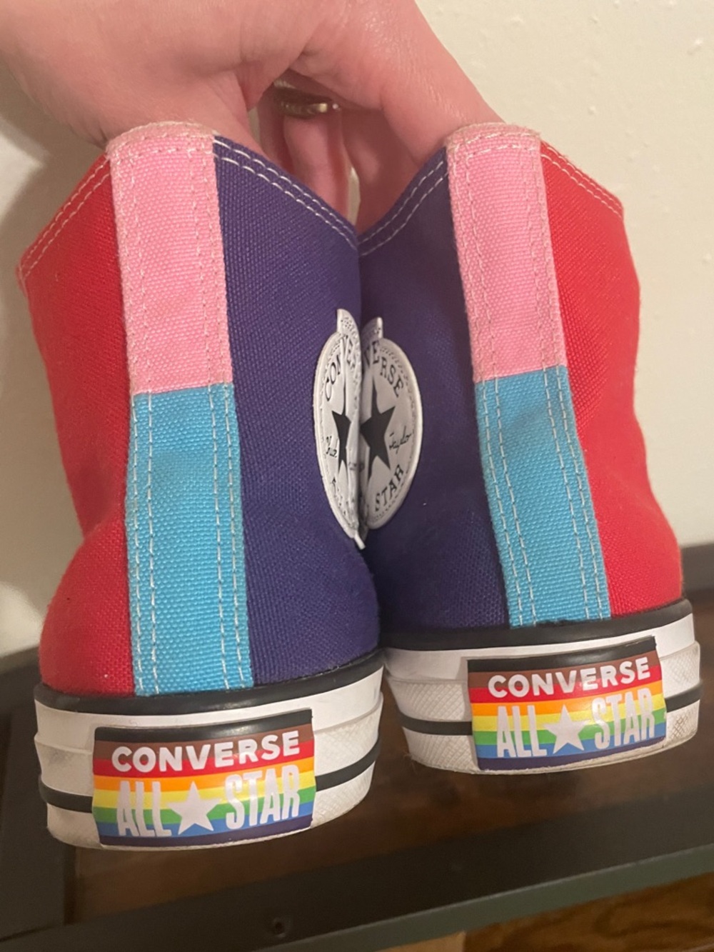 🌈 Converse Chuck Taylor Rainbow Canvas High Tops 🌈 - Picture 4 of 8